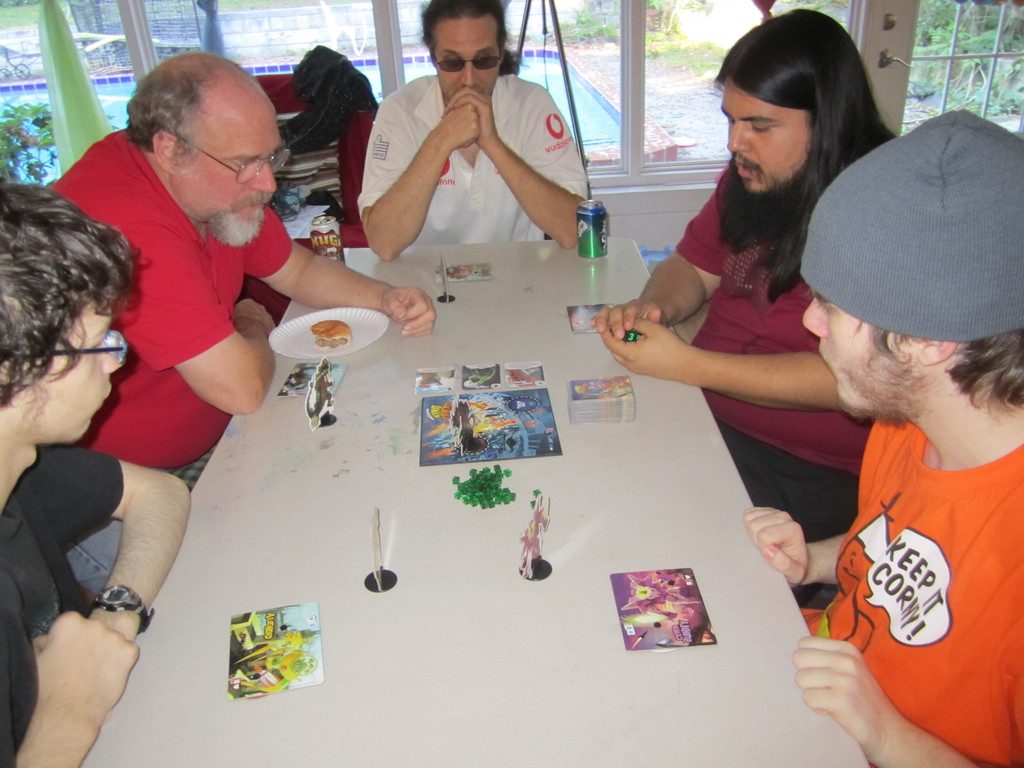 King of Tokyo with monster boards and dice