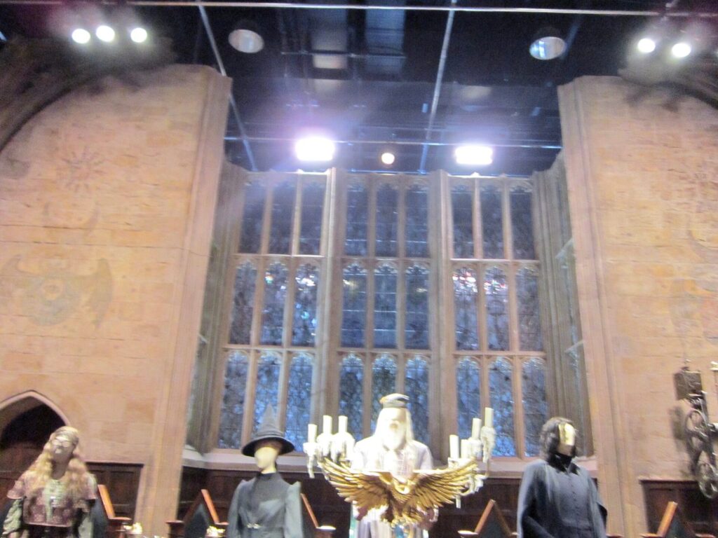 The Great Hall set at Warner Bros. Studios Leavesden